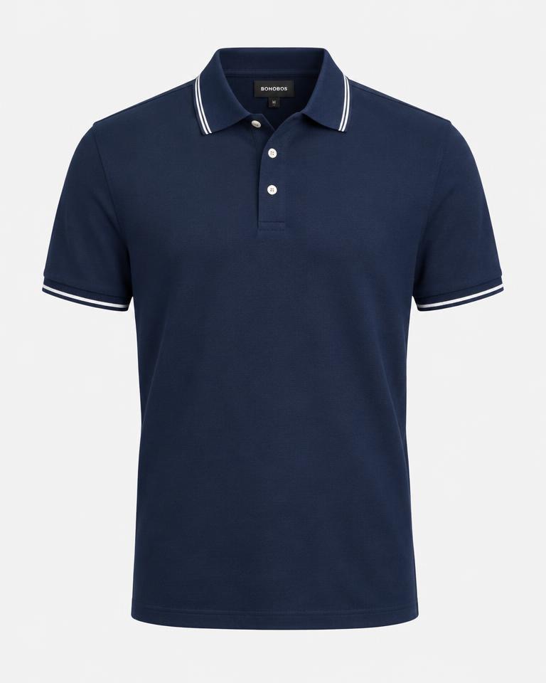 Camisa Polo Piquet Marinho